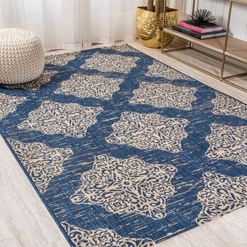 Tuscany Ornate Medallions Indoor/outdoor Area Rug